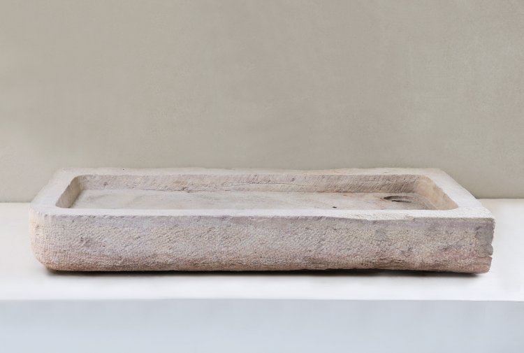 antieke wasbak bourgondische steen