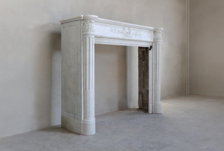 oude carrara marmeren mantel