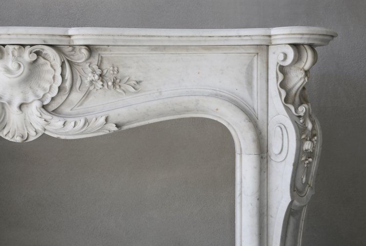 Carrara marmeren mantel 