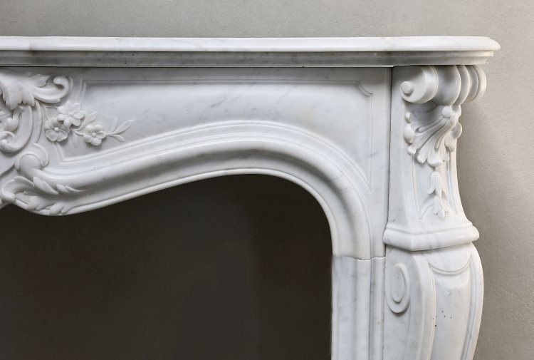 oude Carrara marmeren mantel