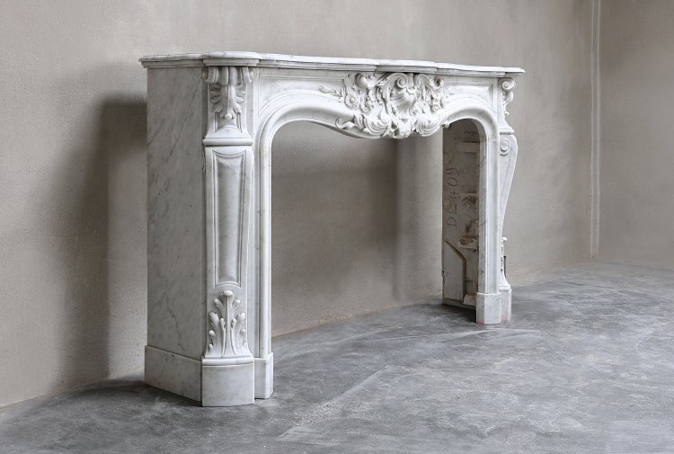 oude carrara marmeren mantel