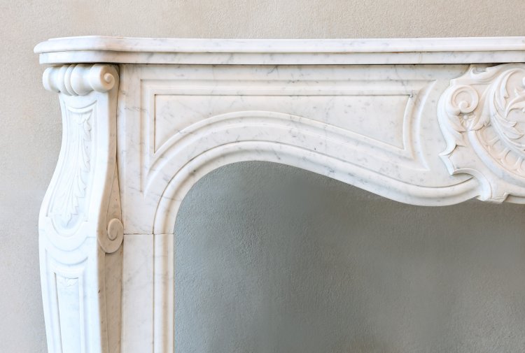 Carrara marmeren mantel