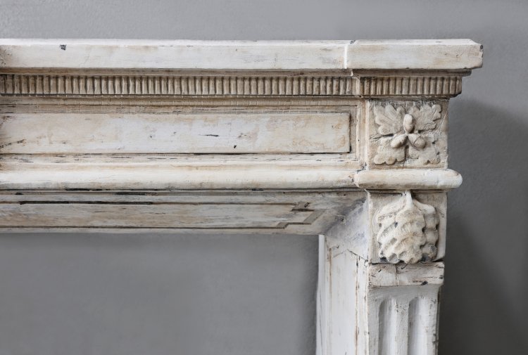 oude franse kalkstenen mantel
