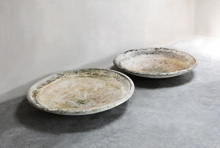antieke set schalen concrete