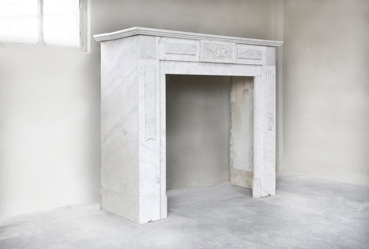 witte carrara marmeren mantel