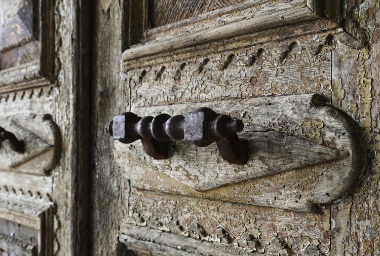 19e eeuwse oude set deuren