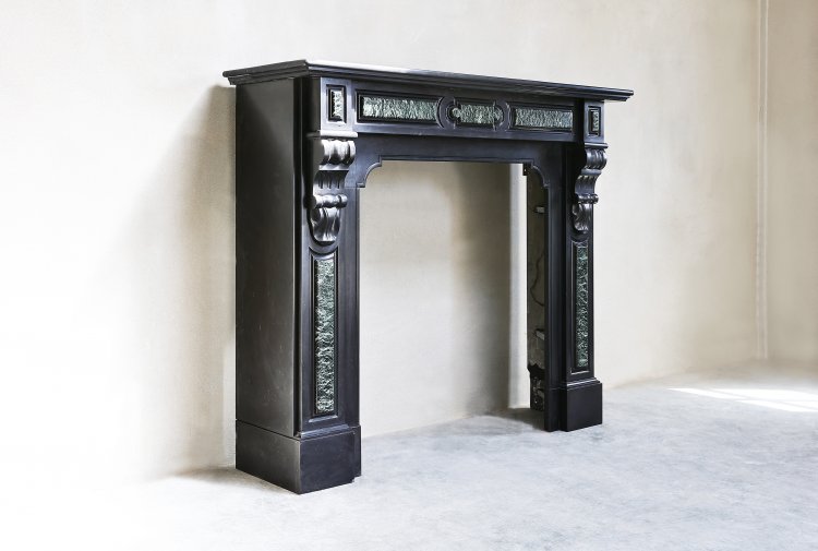 Noir de mazy marmeren mantel